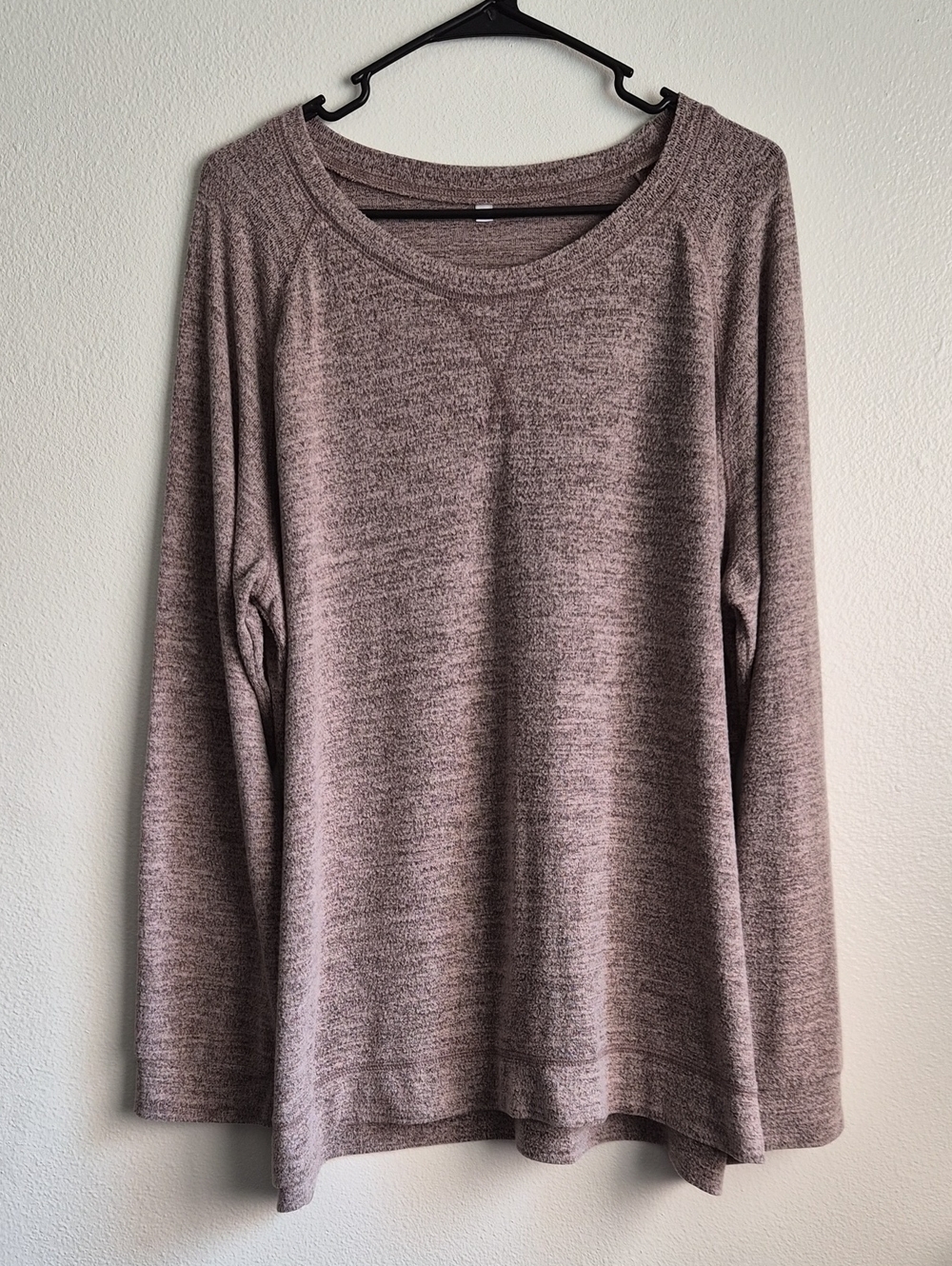 Brown Heathered Long Sleeve Sweater Size 3XL